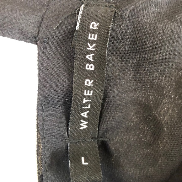 NWT Walter Baker Sexy Open Back Fancy Black Chiffon Sequin Blouse - Size Large - Picture 8 of 10